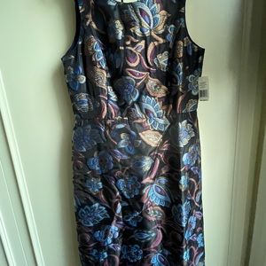 NWT-Pink Tartan party dress with patterned overlay